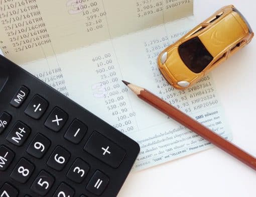 Custos de veículo de frota