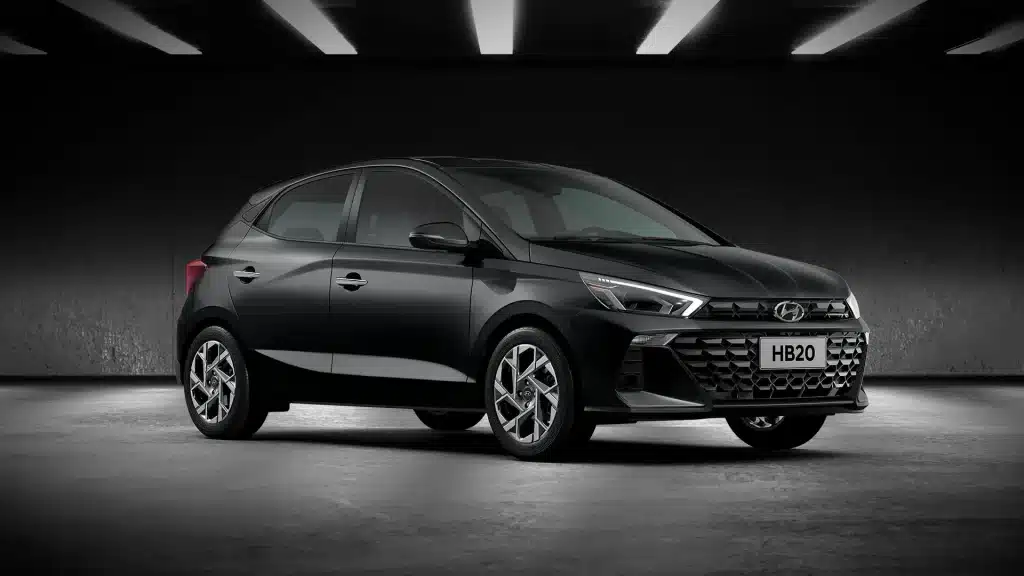 HB20 é o mais popular carro por assinatura da Hyundai. Foto: Hyundai