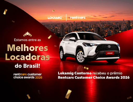 Lokamig Contorno recebe prêmio Rentcars 2026.